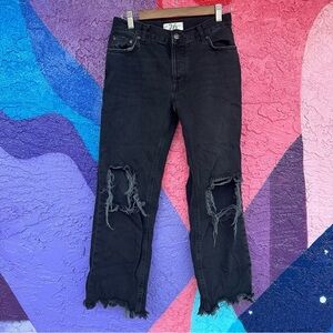 We The Free distress black denim size 26